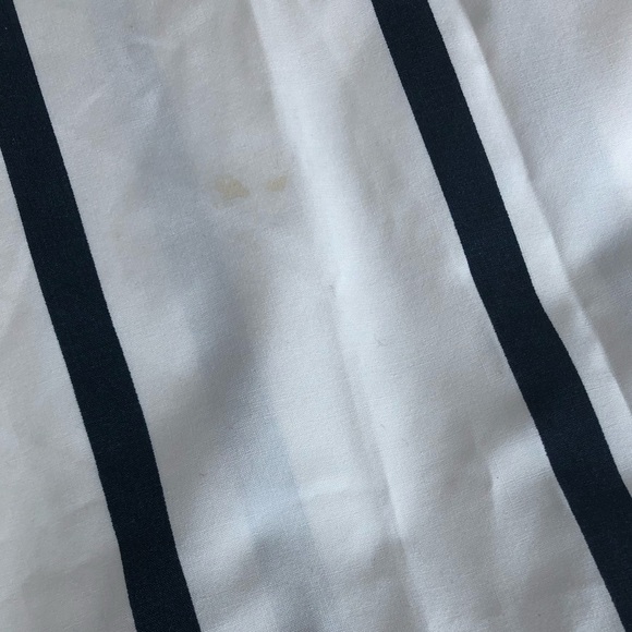 Tommy Hilfiger White Navy Stripe Button Shirt - Picture 11 of 11